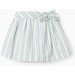 ZIPPY Saia-calção de Algodão às Riscas para Bebé Menina 'B&S',; Verde/Branco Verde 18-24 Months