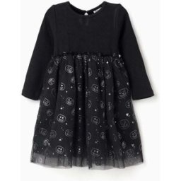 ZIPPY Vestido combinado com motivo de abóboras para bebé menina, preto Preto 9-12 Months