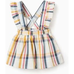 ZIPPY Saia de Peito em Algodão com Xadrez para Bebé Menina 'B&S',; Multicolor Beige 6-9 Months