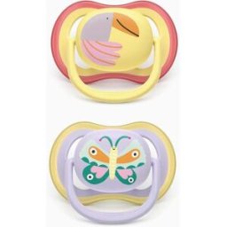 Pack 2 Chupetas Ultra Air Deco Philips Avent para Menina, 0-6M