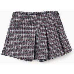 ZIPPY Saia-calção com padrão pied de poule para menina, multicolor Azul 4-5 Years