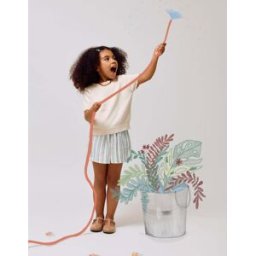 ZIPPY T-shirt de Malha com Bolinhas em Relevo para Menina, Bege Branco 11-12 Years