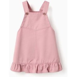 ZIPPY Saia de peito de sarja com bainha de folhos para bebé menina, rosa Rosa 24-36 Months