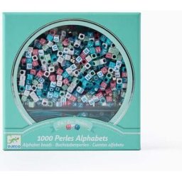 Kit Pulseiras Djeco 1000 Missangas para Menina, Turquesa/Verde/Rosa/Prateado Azul ONE SIZE FITS ALL