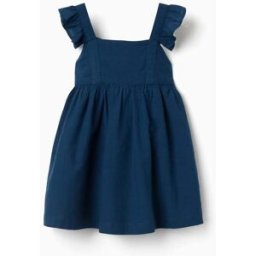 ZIPPY Vestido de algodão com alças de folhos You&Me; para bebé menina, azul Azul 24-36 Months