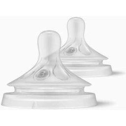 2 Tetinas De Silicone Natural Response Fluxo Lento T3 Philips Avent 1M+