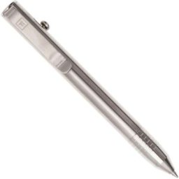 Big Idea Design Base Line Bolt Action Pen BS-BA-RW Raw Titanium, caneta EDC
