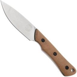 White River Knives Brave WRSS-BRV-MNB Stonewashed Magnacut, Natural Canvas Micarta, faca de caça, Smith and Sons design