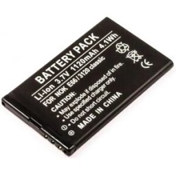 Bateria para telemóvel compatível com Nokia E66, 3120 classic 3.7V 1120mAh 4.1Wh Li-Ion
