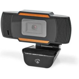 Nedis WCAM100BK - Webcam HD 1080p c/ microfone - Ligação USB