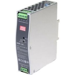 Mean Well DDR-120D-24 - Conversor DC-DC para calha DIN - 67.2...154Vdc > 24VDC 5A