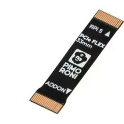 Pimoroni PIM711 - Cabo PCIe flexível para ligar uma base NVMe Base Duo a um Raspberry Pi 5 - 33mm