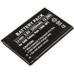 Bateria para telemóvel compatível com Samsung Galaxy Note 3 (B800BE, B800BU) com NFC 3.8V 3200mAh Li-Ion