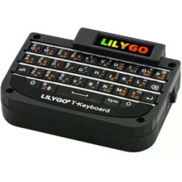 LILYGO TTGO T-Keyboard - Mini Teclado Wireless IoT c/ ESP32-C3, Ecrã TFT 0.99'' e Bateria LiPo - Preto