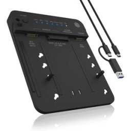 ICY BOX IB-2913MCL-C31 - Docking station para SSDs M.2 NVMe e disco SATA 2.5''/3.5'' c/ Clonagem