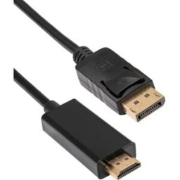 Akyga AK-AV-05 - Cabo adaptador DisplayPort 1.4 (DP) ➝ HDMI macho (tipo A) (8K/60Hz) - 1.8m