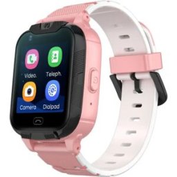 Maxlife MXKW-350 - Smartwatch 4G c/ GPS de segurança para crianças + WiFi + câmera - Rosa