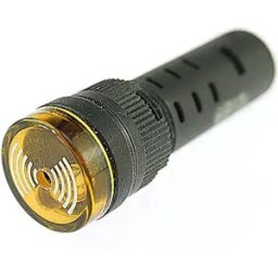 AD16-16SM - Sinalizador luminoso intermitente com buzzer Ø16mm - Amarelo - 24V