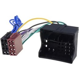 Adaptador para autorádio ISO fêmea -» Audi, Seat, Škoda, VW