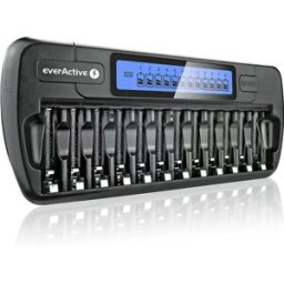 everActive NC-1200 - Carregador para 1-12 baterias AA e AAA com LCD