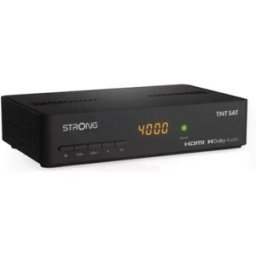 Strong SRT7408 - Receptor de satélite digital TNT SAT de canais franceses HD [12Vdc] (c/ cartão 4 anos)