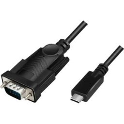 Logilink AU0051A - Cabo conversor USB-C ➝ Serial DB9 (RS232) - 1.2m