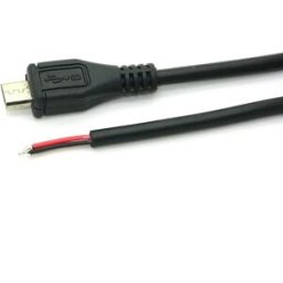 Cabo Micro-USB de alimentação sem ponta - 0.50m