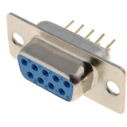 Ninigi DF09PP - Ficha D-Sub DB9 pinos fêmea - para soldar em PCB