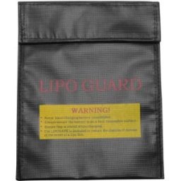 Saco ignífugo á prova de explosão para baterias de LiPo - Preto