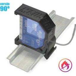 Mauser PLUS90 - Suporte de calha DIN para Shelly Plus / Gen3 e Z-Wave [Flame Retardant] - preto - 90º