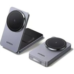 UGREEN W528 - Carregador Qi sem fio por indução (Magsafe) 20W p/iPhone + Airpods