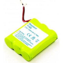 Bateria para telefone sem fios com ficha universal compatível com Panasonic, Philips, Sanyo 3x AA 3.6V 1300mAh 4.7Wh NiMH