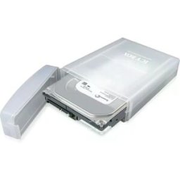 ICY BOX IB-AC602a - Caixa protetora em ABS translúcido para discos IDE/SATA 3.5''