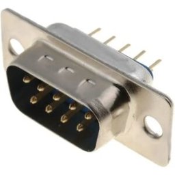 Ninigi DS09P - Ficha D-Sub DB9 pinos macho - para soldar em PCB