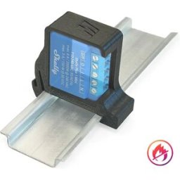 Mauser MINI - Suporte de calha DIN para Shelly Mini [Flame Retardant] - preto