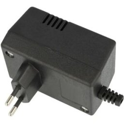 Kradex Z10A - Caixa de montagem c/ ficha Euro para projectos de fonte de alimentação - preto - 54x81x46mm