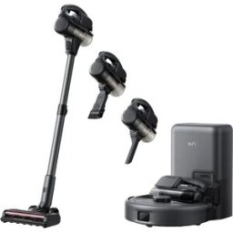 Eufy E20 - Aspirador Robô 3-em-1 (Robô / Portátil / Vertical) com Estação Auto-esvaziamento