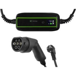 Green Cell EV16 - Carregador portátil para veículos elétricos Schuko Tipo 2 monofásico 3.6kW - 6.5m