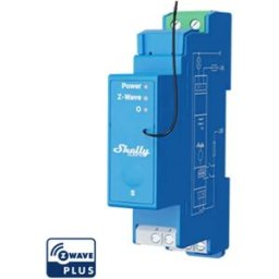 Shelly Qubino Wave PRO 1 - Módulo para calha DIN c/ 1 relé para automação Z-Wave™ - 110/240VAC 16A (contacto seco)