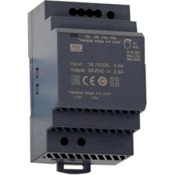 Mean Well DDR-60L-24 - Conversor 18..75Vdc > 24Vdc 2.5A 60W
