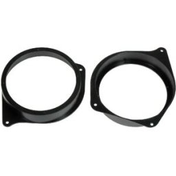 Par de anéis espaçadores em plástico para colunas Seat Cordoba portas dianteiras, Seat Ibiza portas dianteiras