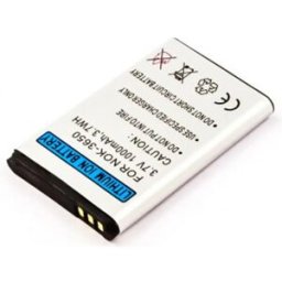 Bateria para telemóvel compatível com Nokia 2300, 3650, 7600 3.7V 1000mAh 3.7Wh Li-Ion