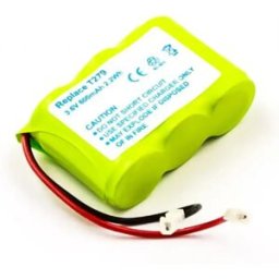 Bateria para telefone sem fios com ficha universal compatível com Panasonic, Sanyo, Sony 3.6V 600mAh 2.2Wh NiMH