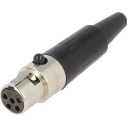 Amphenol AG5F - Ficha mini-XLR 5 pinos fêmea para soldar em cabo