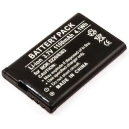 Bateria para telemóvel compatível com Nokia 5220, 6303 3.7V 1100mAh 4.1Wh Li-Ion