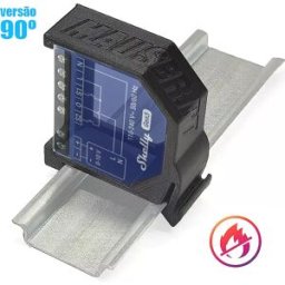 Mauser DIM10VG3_90 - Suporte de calha DIN para Shelly Dimmer 0/1-10V PM Gen3 [Flame Retardant] - preto - 90º