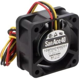 Ventoinha 40x40x20mm 24VDC 0.07A 1.68W (3 fios) - Sanyo Denki