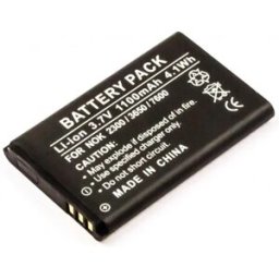 Bateria para telemóvel compatível com Nokia 2300, 3650, 7600 3.7V 1100mAh 4.1Wh Li-Ion