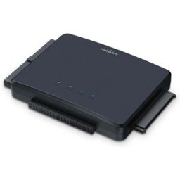 Nedis HDADIS110BK - Adaptador de disco USB3.2 para SATA + 3.5 IDE + 2.5 IDE
