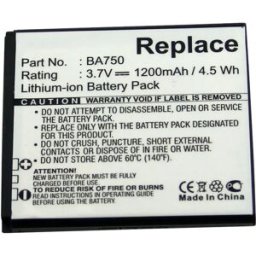 Bateria para telemóvel compatível com Sony Ericsson Xperia Arc, X12, Anzu, LT15a/i (BA750) 3.7V 1200mAh Li-Ion